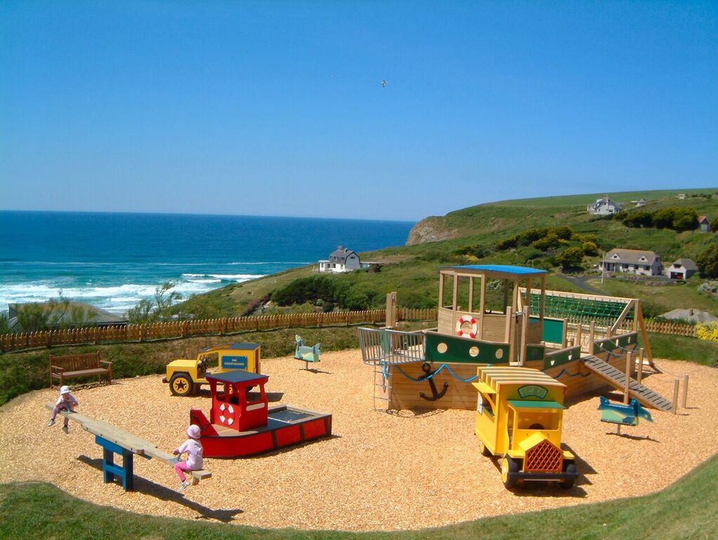 The playground at the Bedruthan Hotel