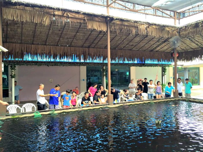 Punggol Waterway and prawn fishing