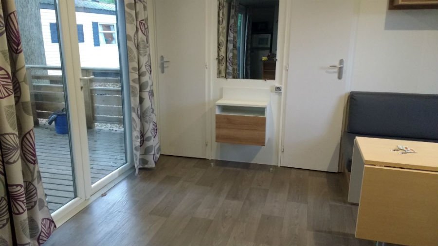 Living Area in Eurocamp Avant caravan