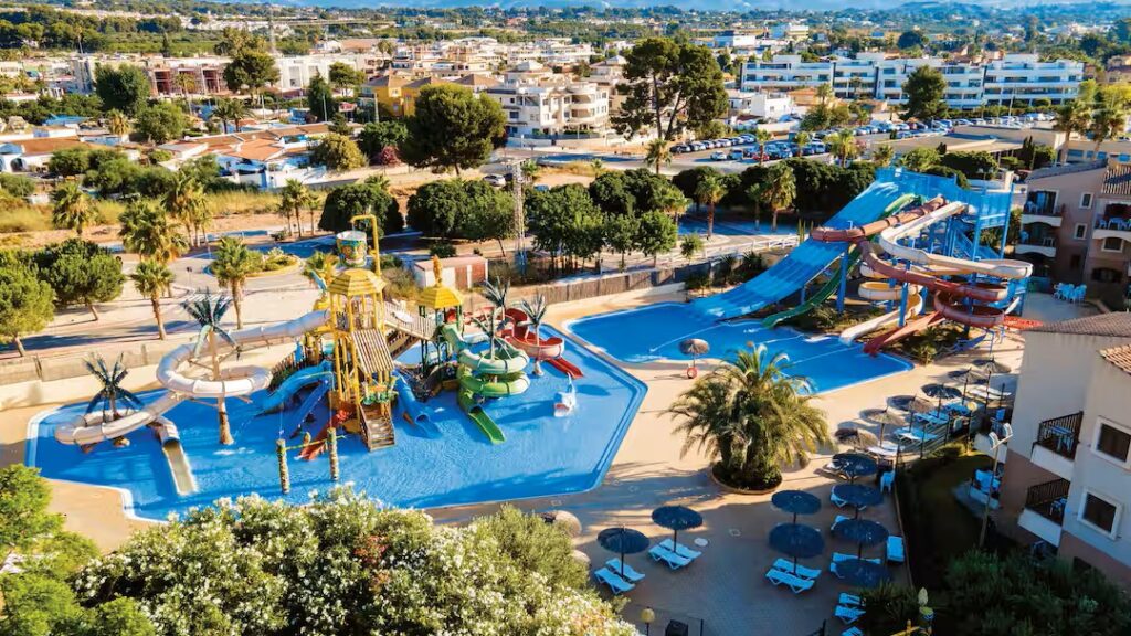 hotel with a waterpark