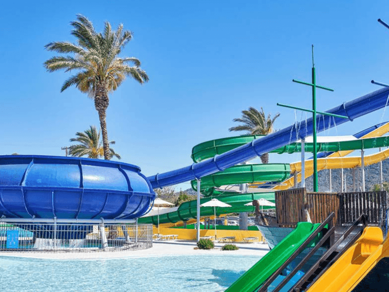 all inclusive resort with waterslides