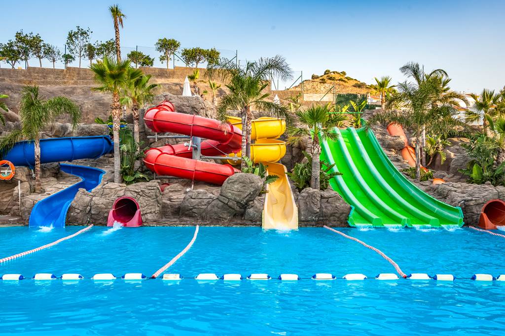all inclusive resort with waterslides