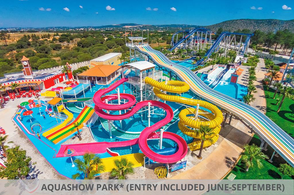 all inclusive resort with waterslides