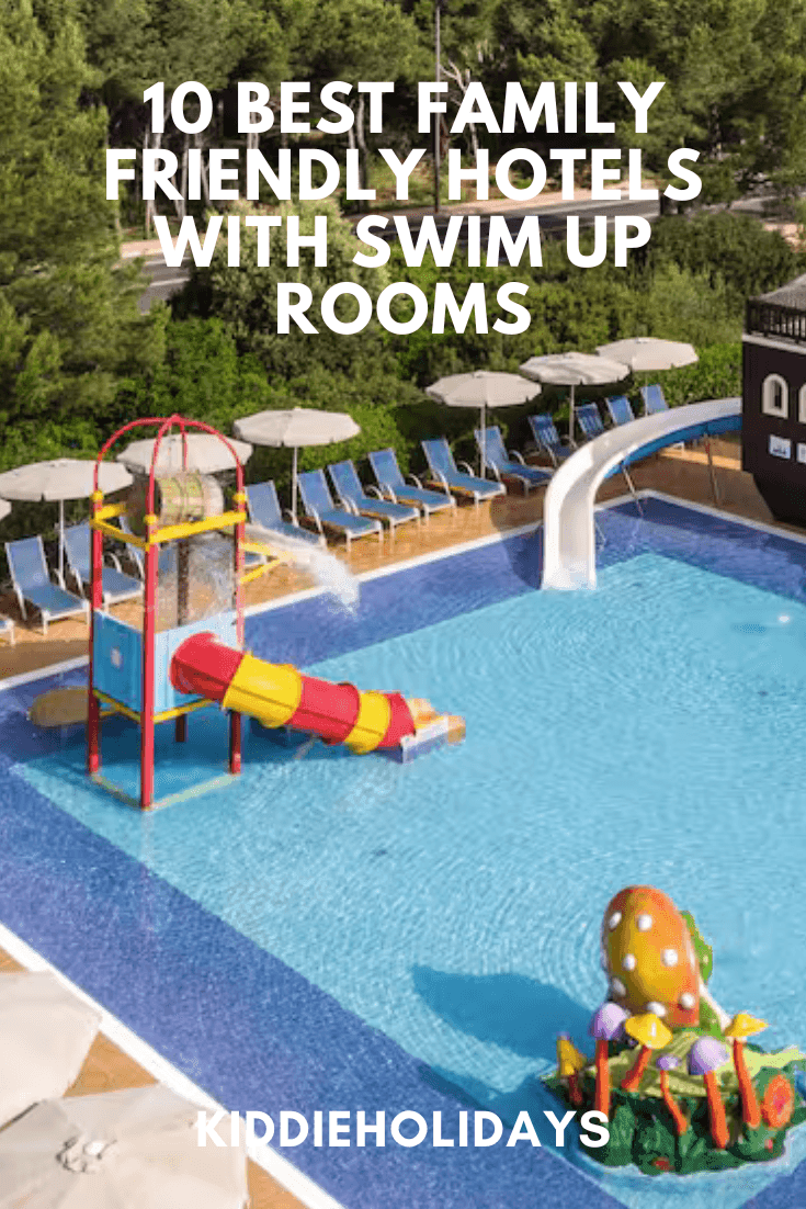 family friendly hotels with swim up rooms
